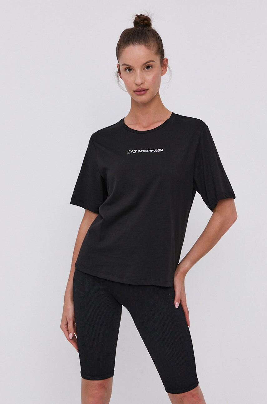 EA7 Emporio Armani Памучна тениска - Pepit.bg