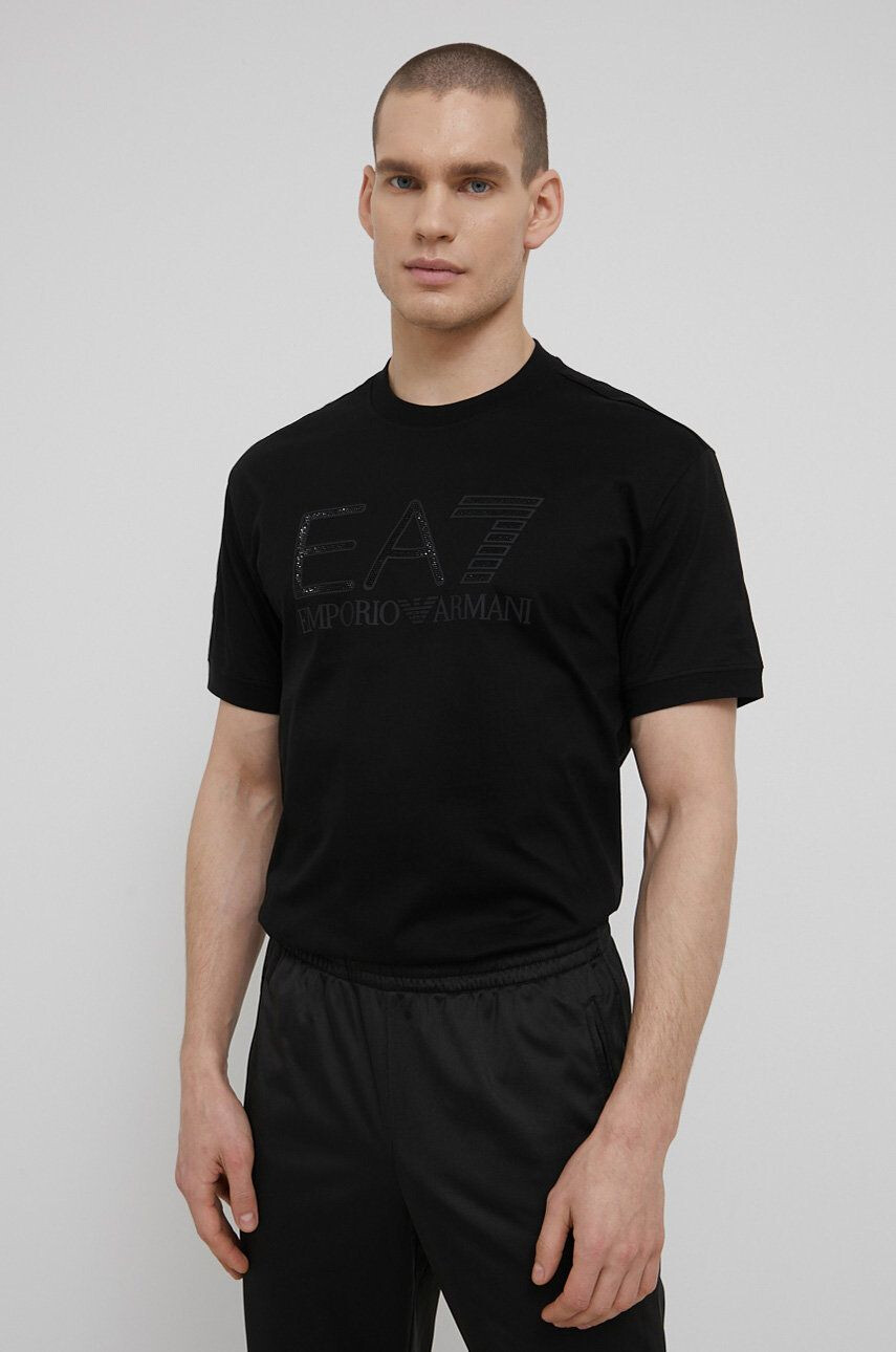 EA7 Emporio Armani Памучна тениска - Pepit.bg