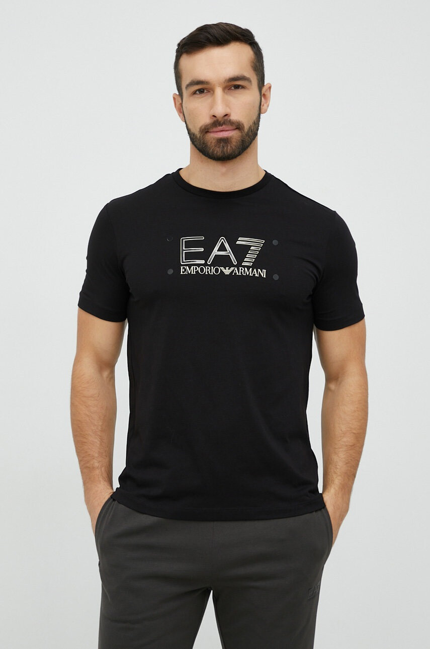 EA7 Emporio Armani Памучна тениска - Pepit.bg