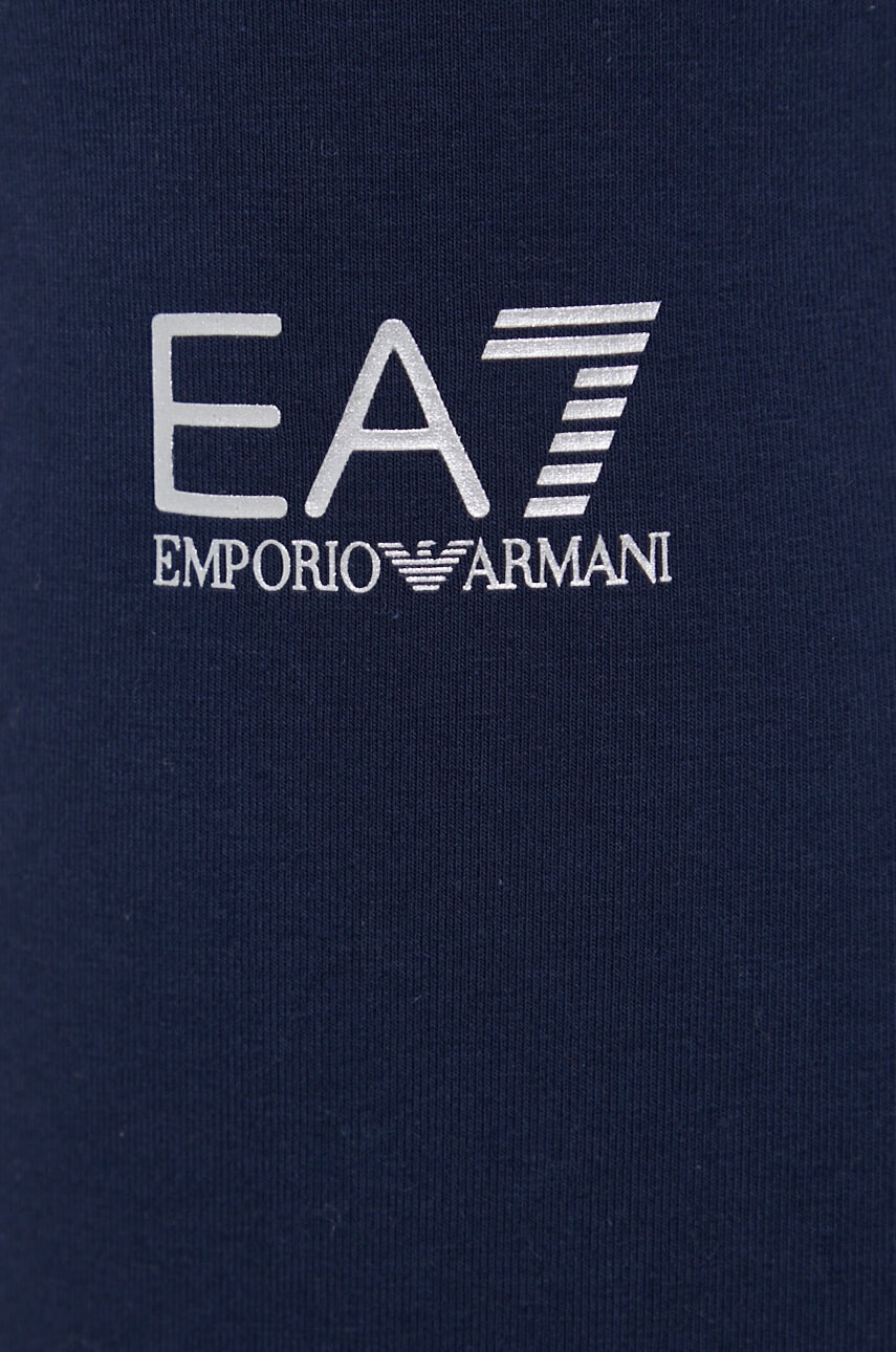EA7 Emporio Armani Панталони дамски в тъмносиньо с принт - Pepit.bg