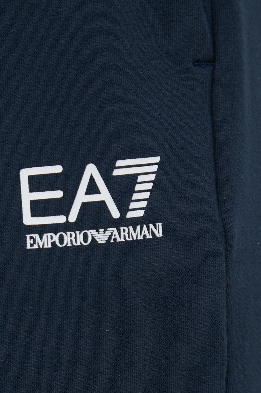 EA7 Emporio Armani Панталони дамски в тъмносиньо с изчистен дизайн - Pepit.bg