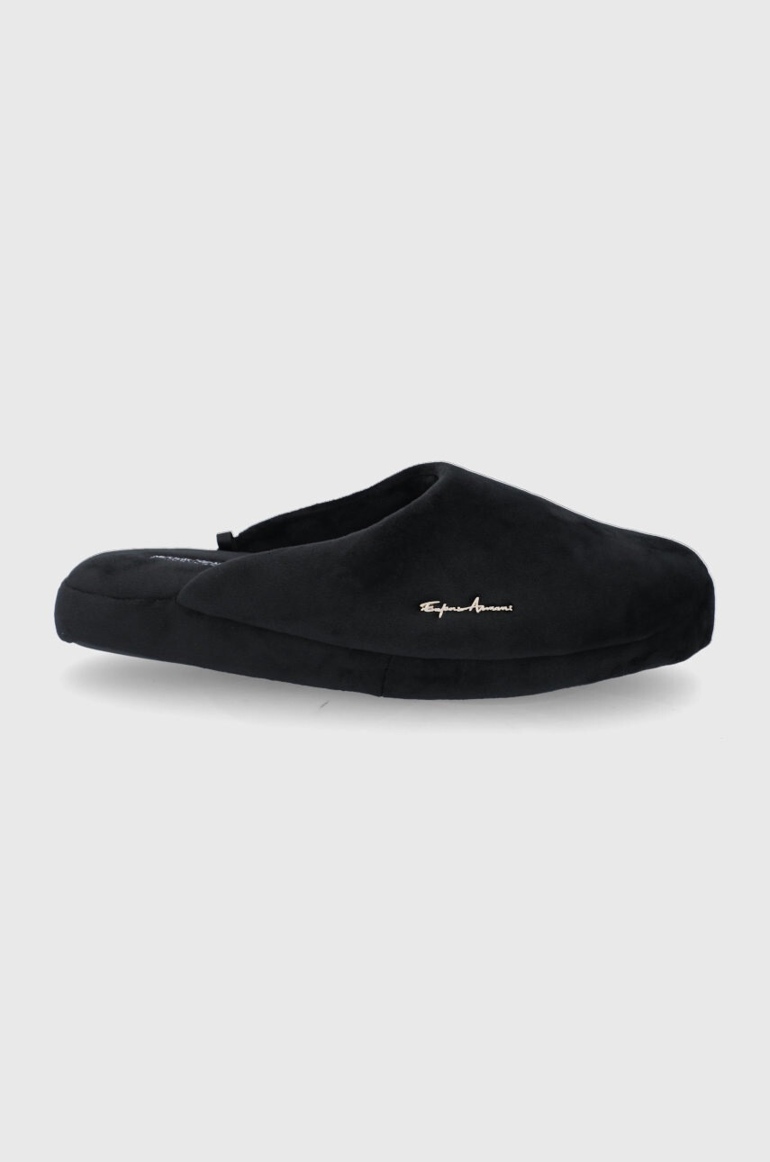 EA7 Emporio Armani Пантофи в черно - Pepit.bg