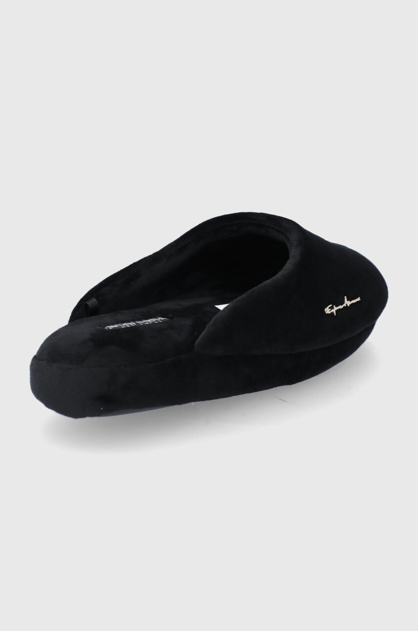 EA7 Emporio Armani Пантофи в черно - Pepit.bg