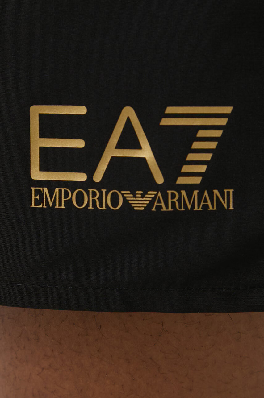 EA7 Emporio Armani Плувни шорти в черно - Pepit.bg