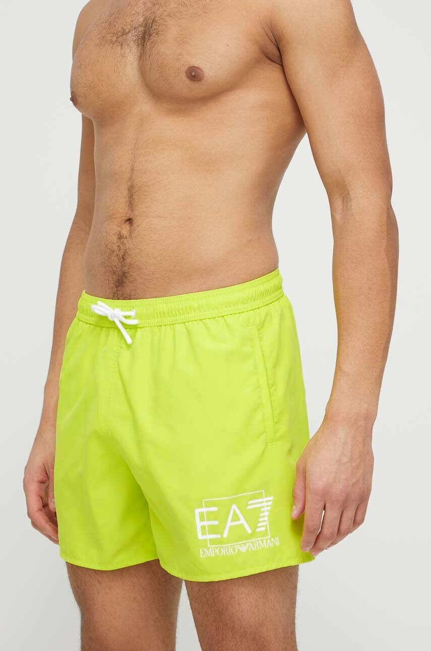 EA7 Emporio Armani Плувни шорти в зелено - Pepit.bg