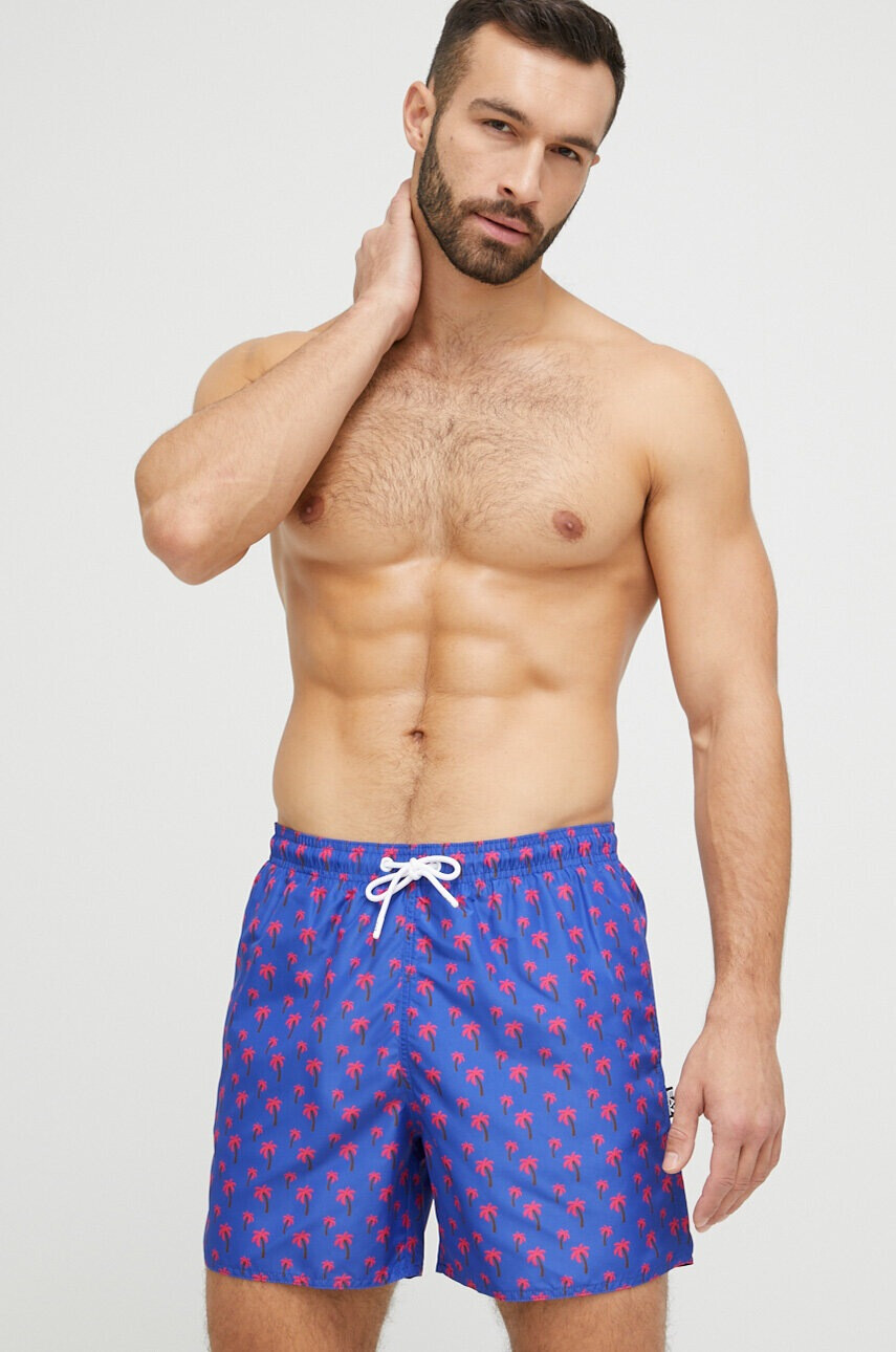 EA7 Emporio Armani Плувни шорти в синьо - Pepit.bg