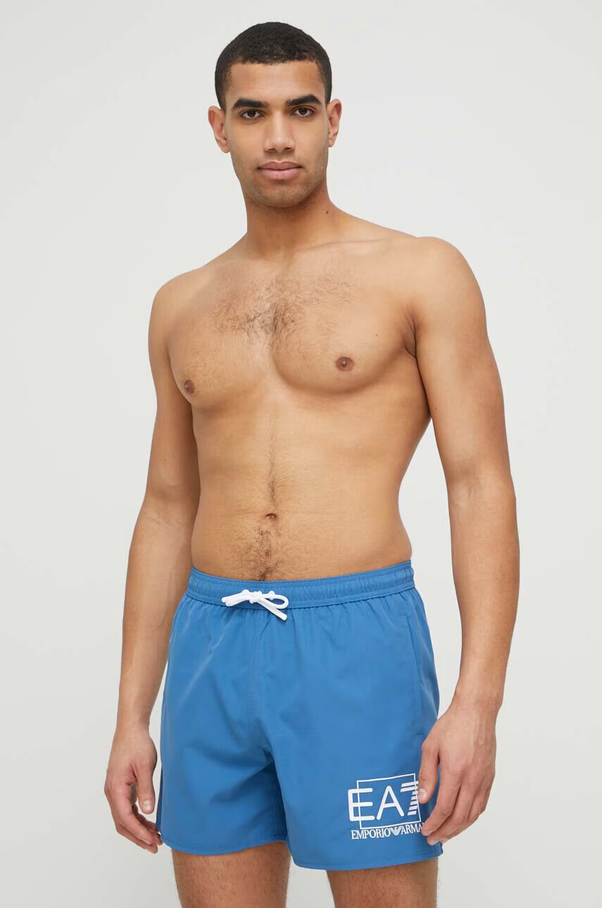 EA7 Emporio Armani Плувни шорти в тъмносиньо - Pepit.bg