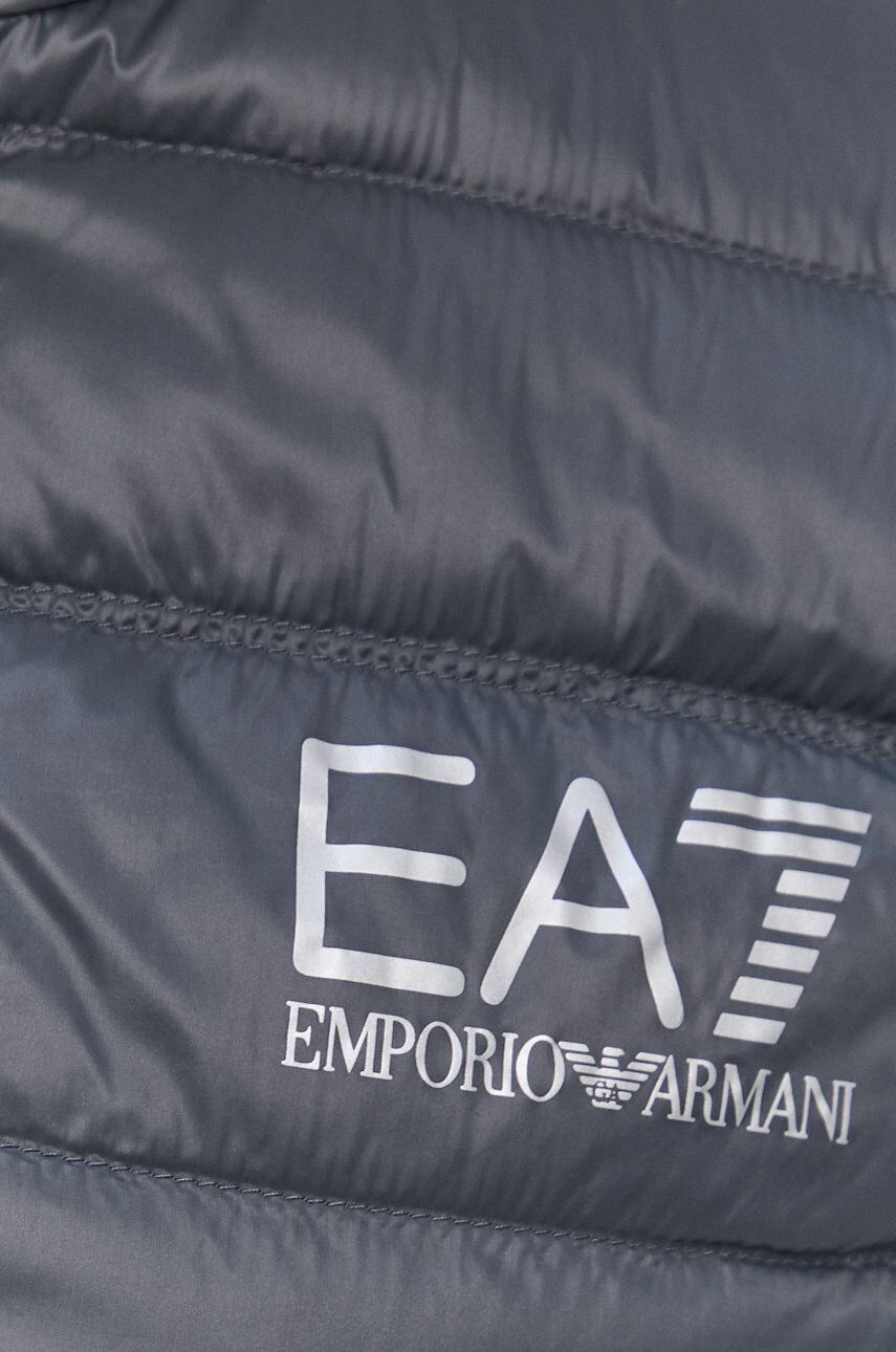 EA7 Emporio Armani Пухен елек мъжки в сиво - Pepit.bg