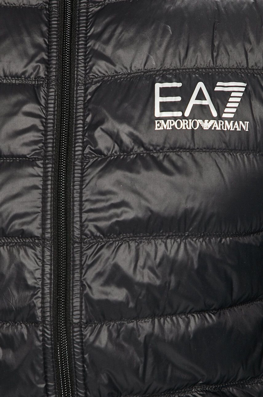 EA7 Emporio Armani Пухено яке мъжко в черно с преходна изолация - Pepit.bg