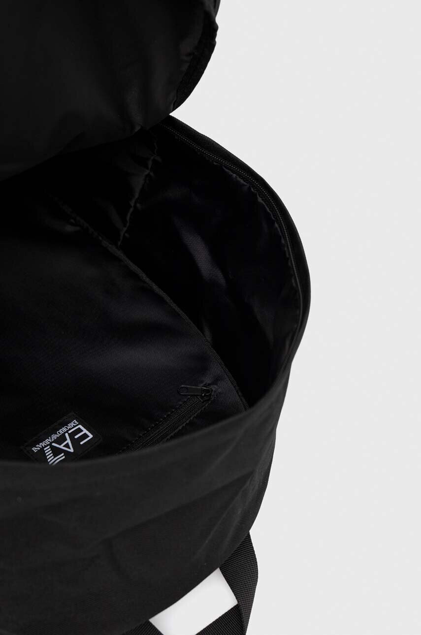 EA7 Emporio Armani Раница в черно голям размер с принт - Pepit.bg