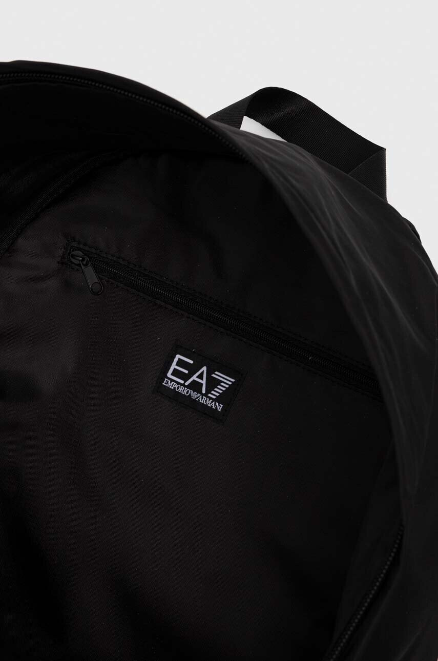 EA7 Emporio Armani Раница в черно голям размер с принт - Pepit.bg