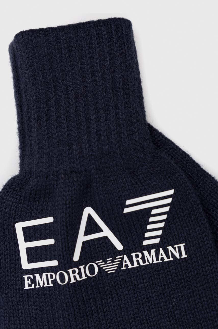 EA7 Emporio Armani Ръкавици в тъмносиньо - Pepit.bg