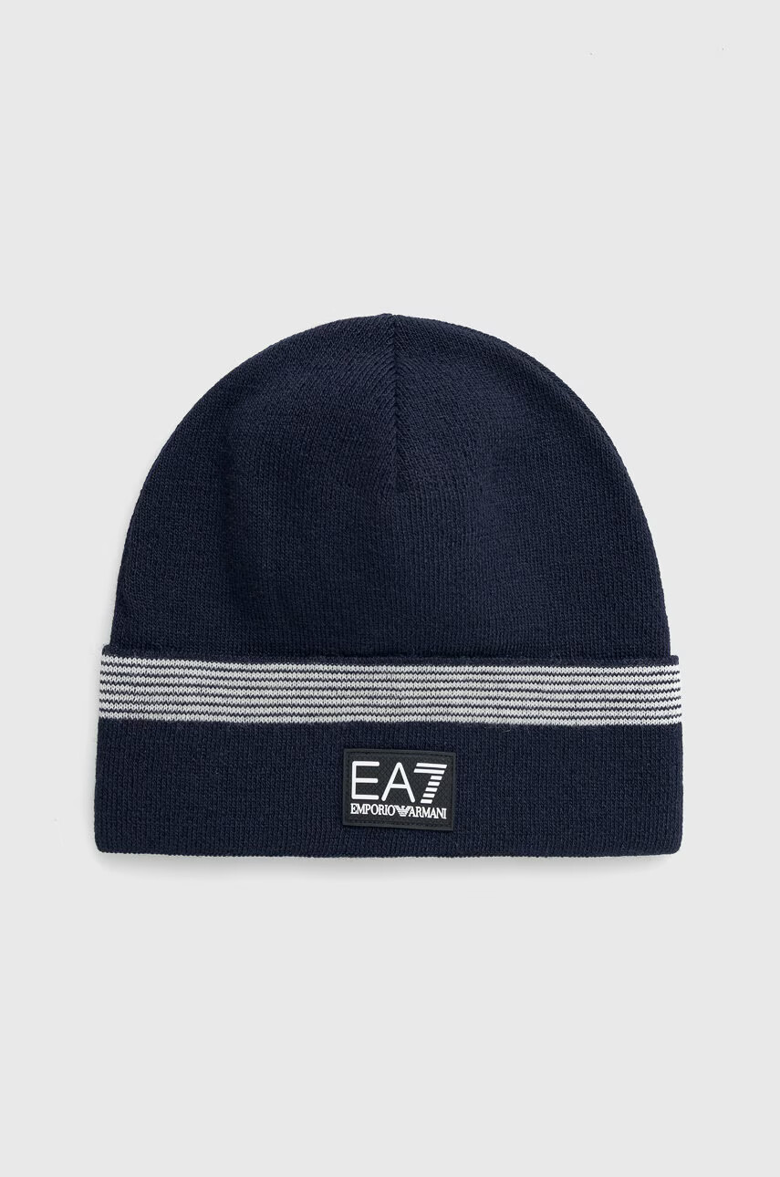 EA7 Emporio Armani Шапка с вълна - Pepit.bg
