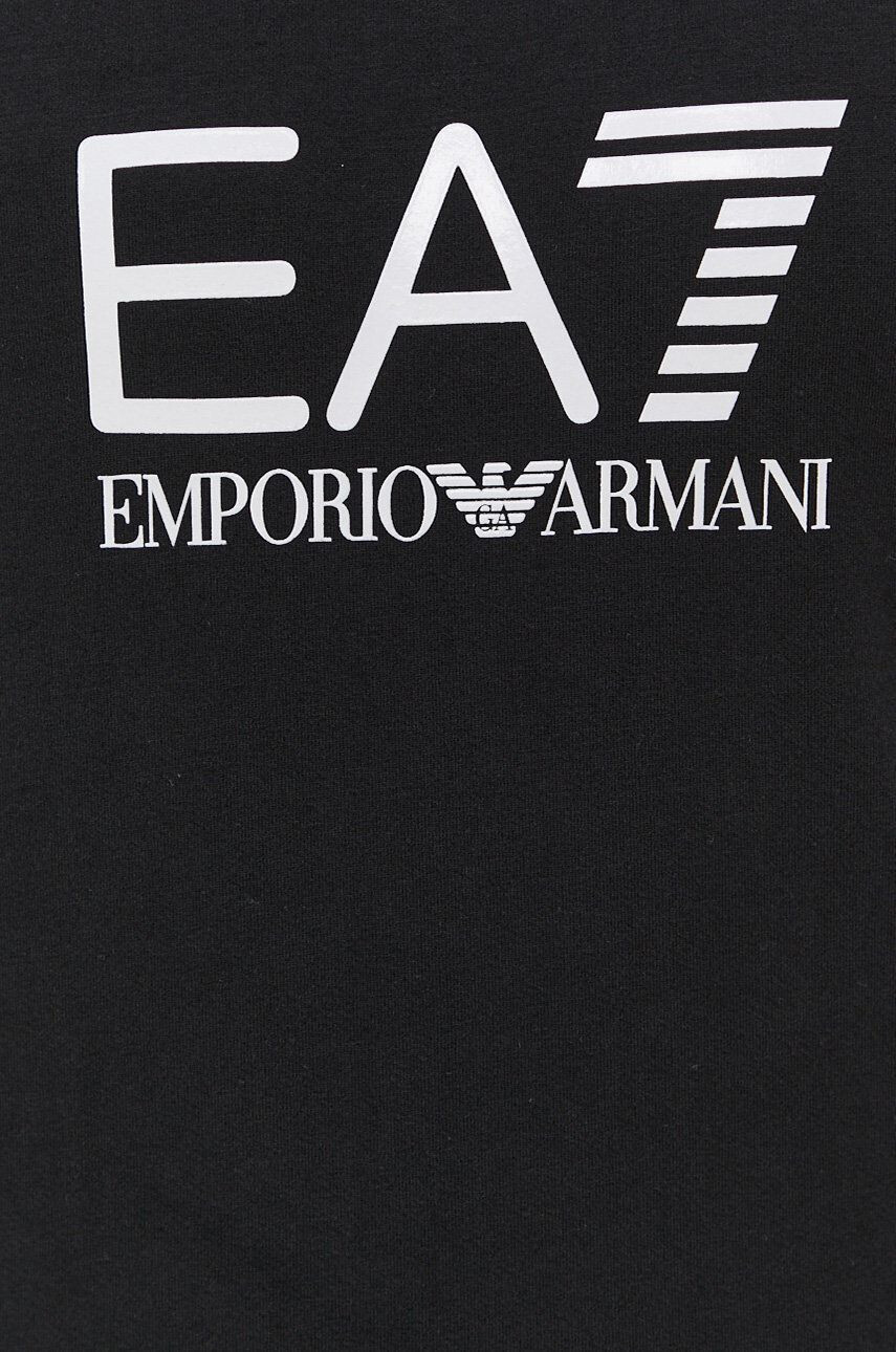 EA7 Emporio Armani Суичър дамски в черно с принт - Pepit.bg