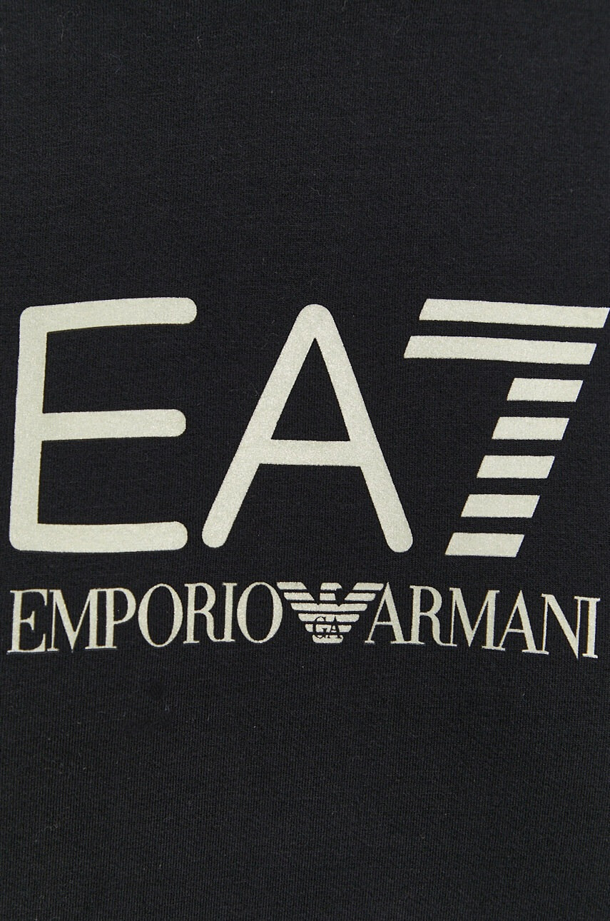 EA7 Emporio Armani Суичър дамски в черно с изчистен дизайн - Pepit.bg
