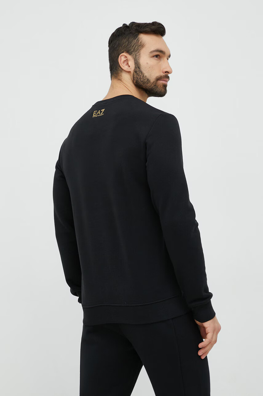 EA7 Emporio Armani Суичър в черно с апликация - Pepit.bg