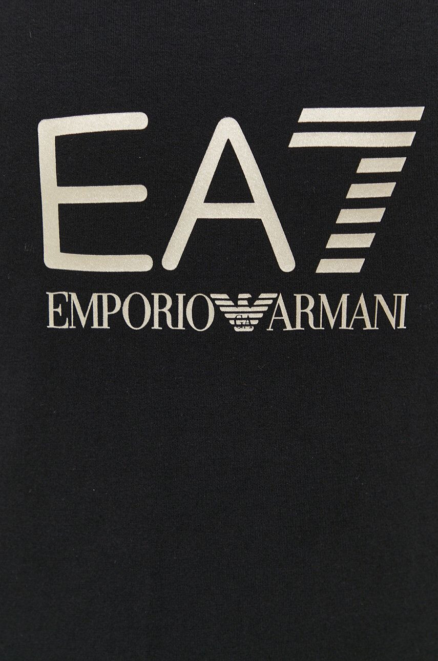 EA7 Emporio Armani Суичър дамски в черно с принт - Pepit.bg