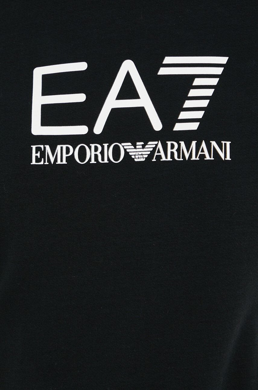 EA7 Emporio Armani Суичър в черно с изчистен дизайн - Pepit.bg