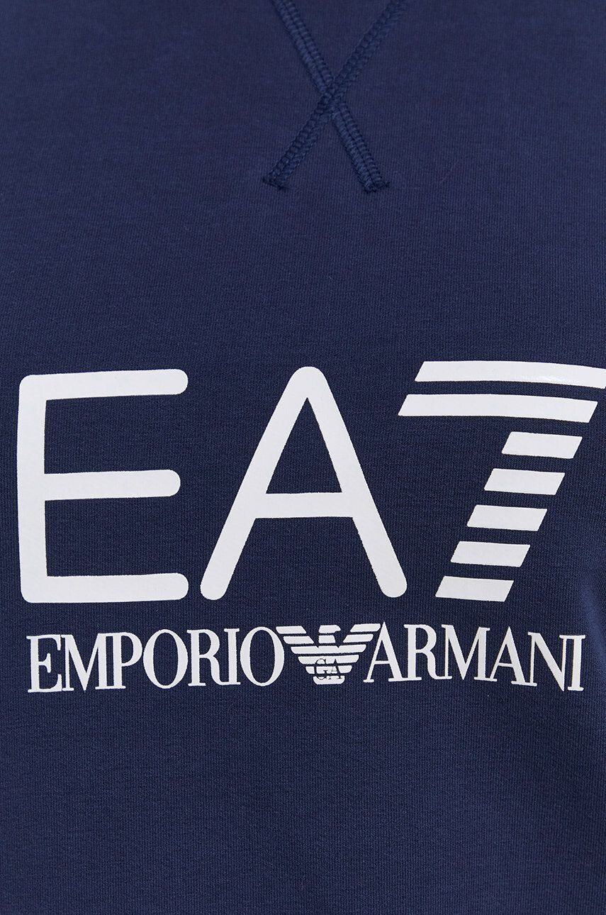 EA7 Emporio Armani Суичър дамски в тъмносиньо с принт - Pepit.bg