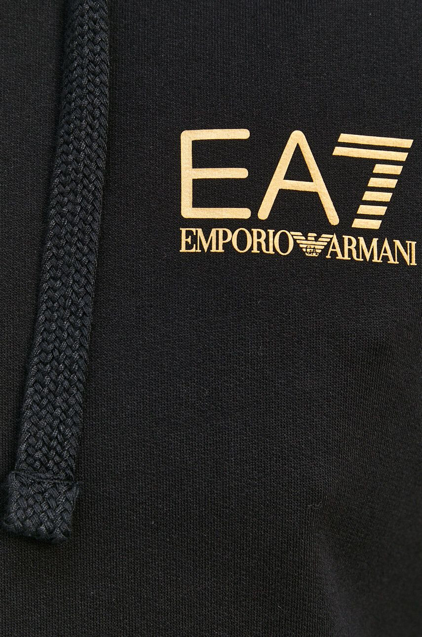 EA7 Emporio Armani Суичър в лилаво с апликация - Pepit.bg