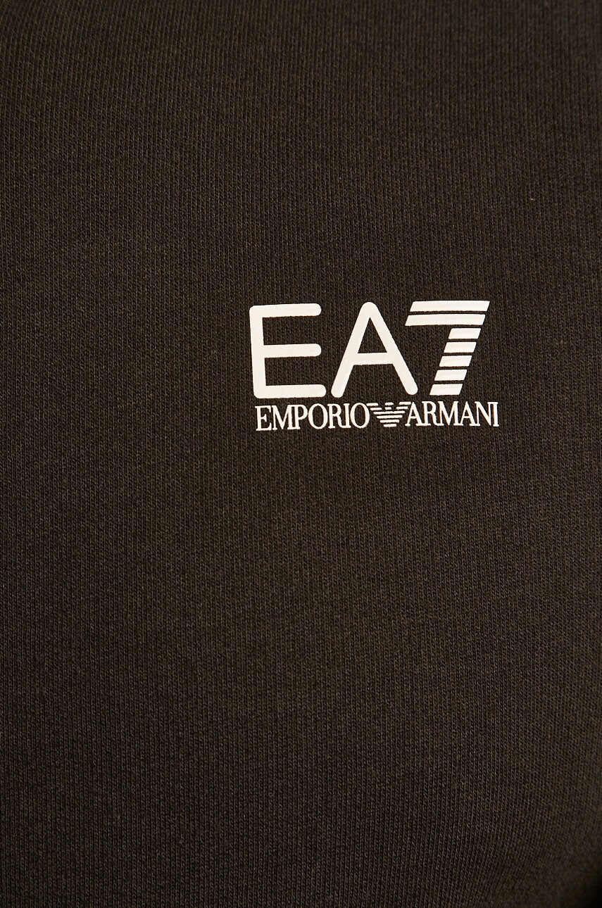 EA7 Emporio Armani Суичър мъжки в черно с принт - Pepit.bg