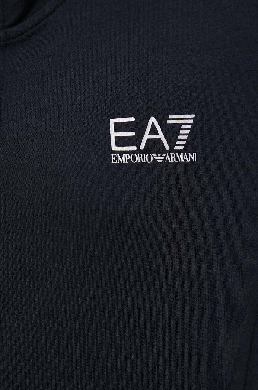 EA7 Emporio Armani Суичър в черно с апликация - Pepit.bg