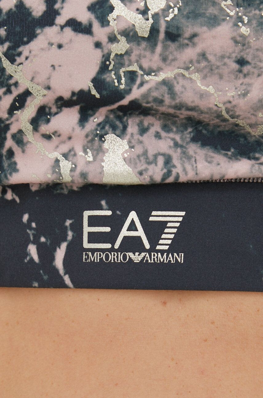 EA7 Emporio Armani Сутиен Training в сиво с десен - Pepit.bg