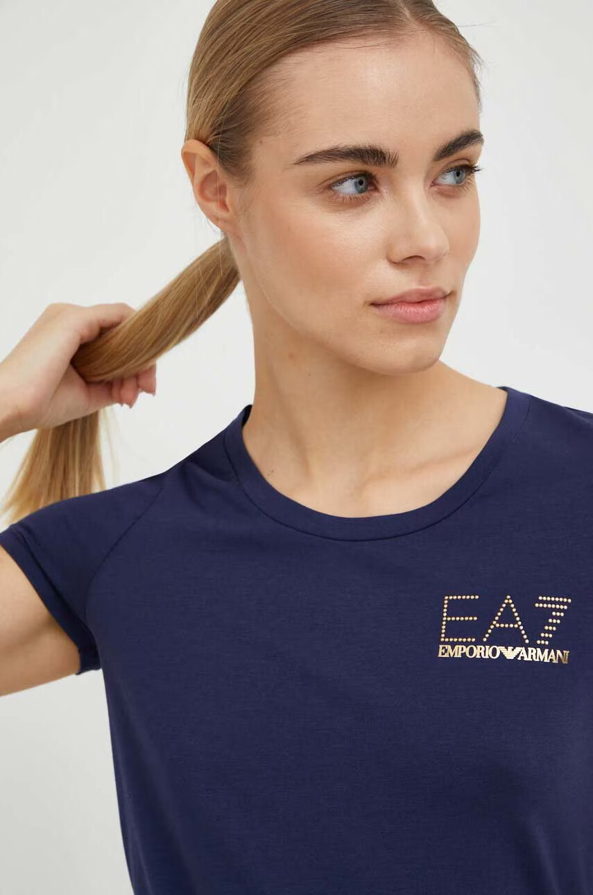 EA7 Emporio Armani Тениска в бяло - Pepit.bg