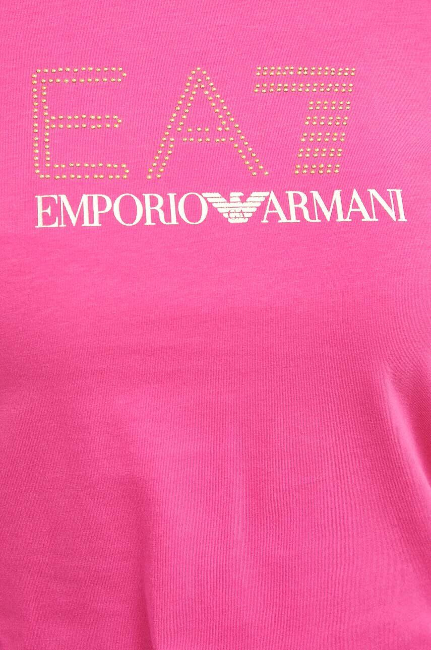 EA7 Emporio Armani Тениска в лилаво - Pepit.bg