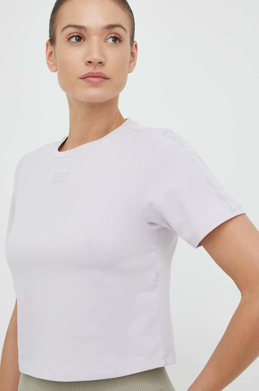 EA7 Emporio Armani Тениска в бяло - Pepit.bg