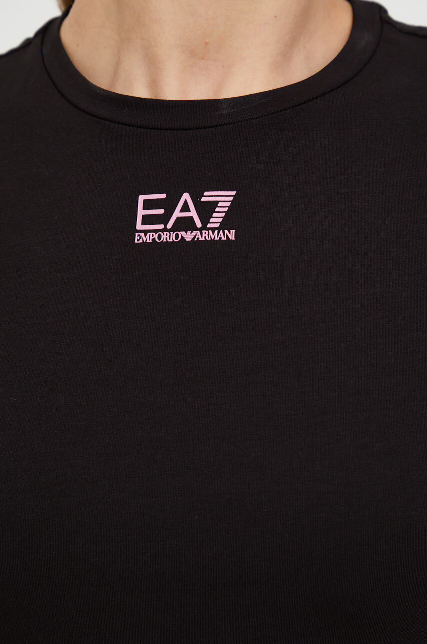 EA7 Emporio Armani Тениска в черно - Pepit.bg