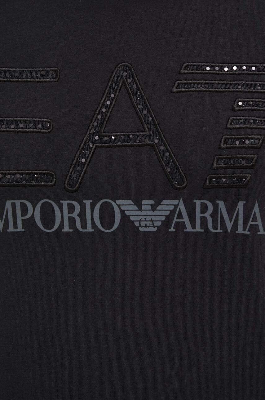 EA7 Emporio Armani Тениска в черно - Pepit.bg