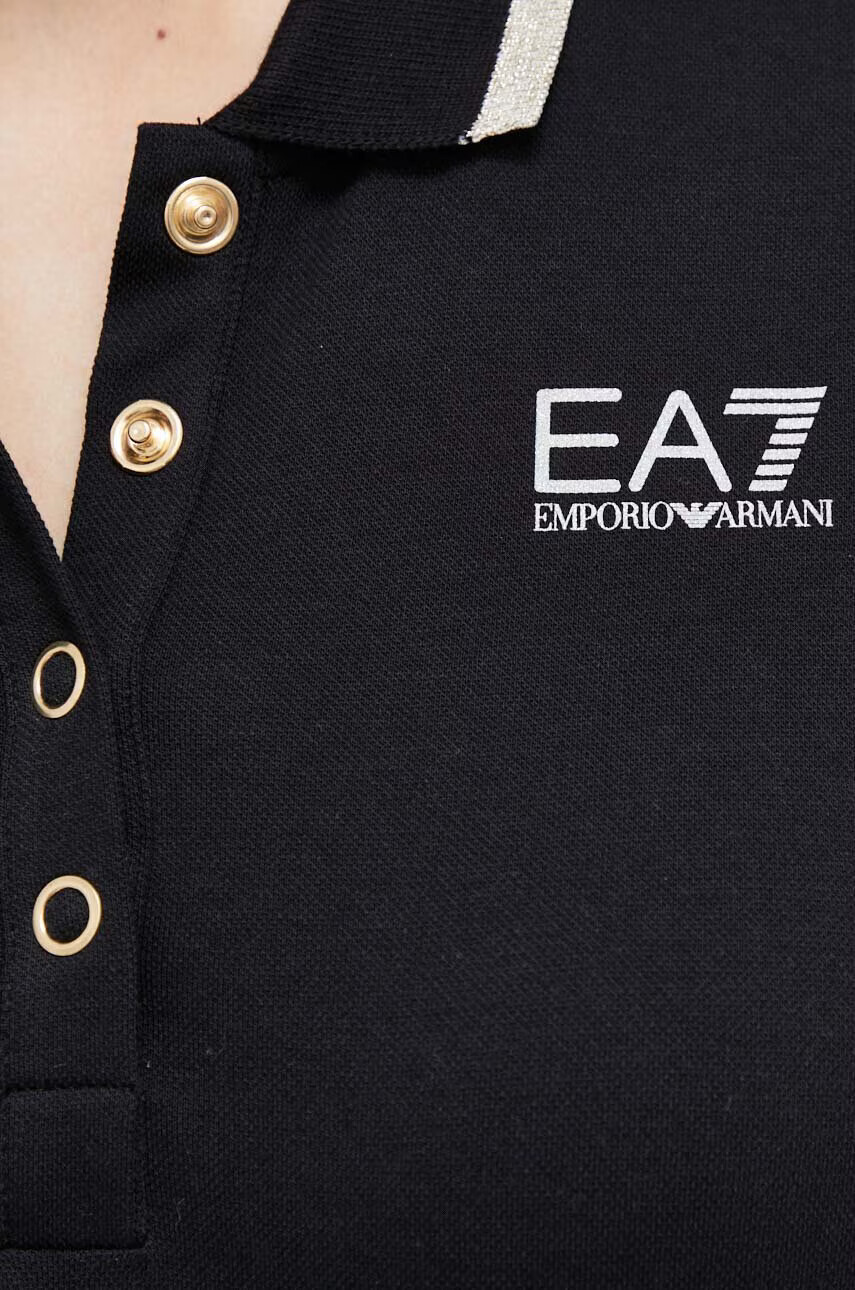 EA7 Emporio Armani Тениска в черно - Pepit.bg