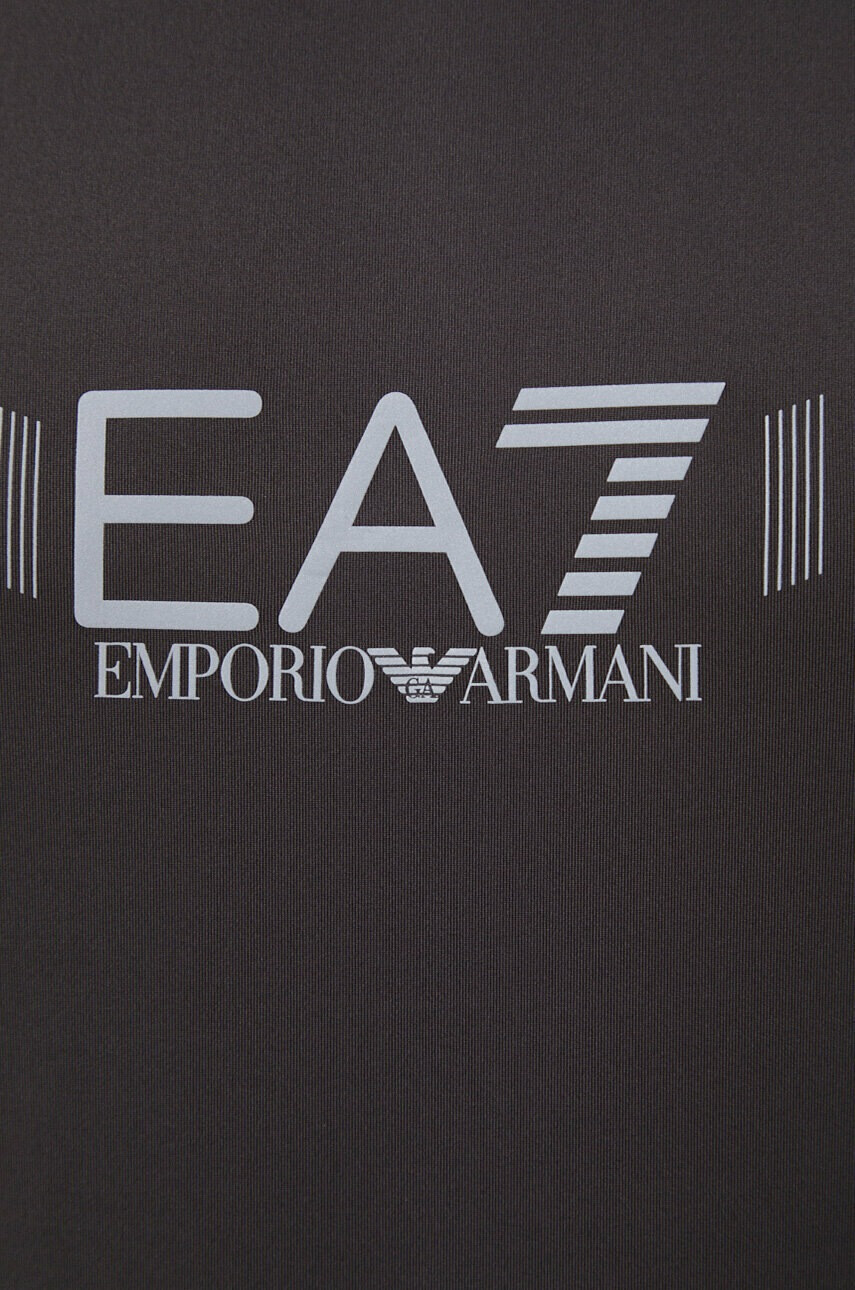 EA7 Emporio Armani Тениска в сиво с принт - Pepit.bg