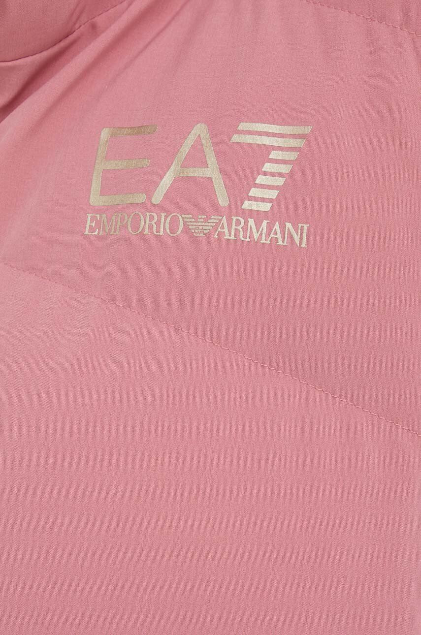 EA7 Emporio Armani Яке в розово със зимна изолация - Pepit.bg