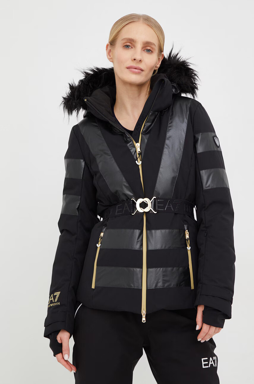 EA7 Emporio Armani Яке в черно - Pepit.bg