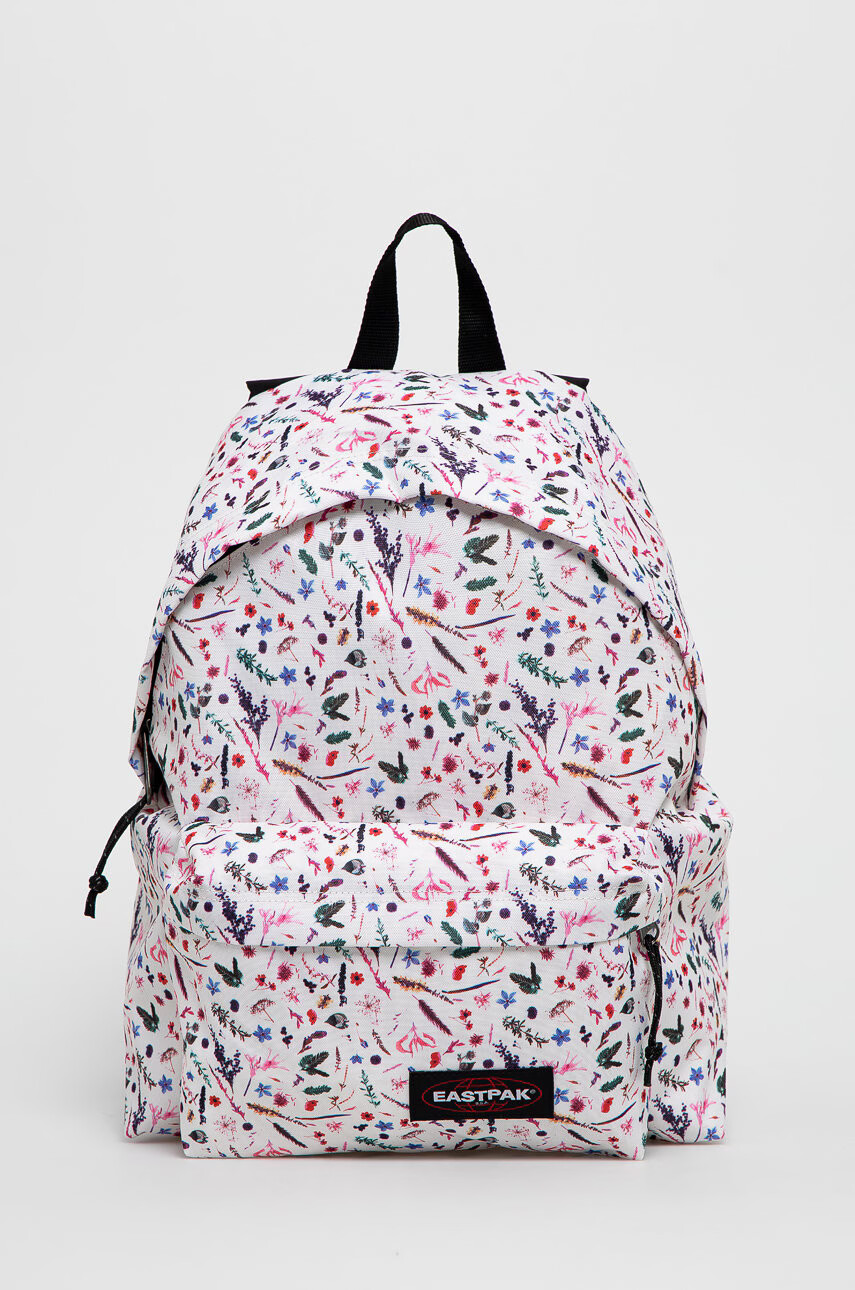 Eastpak Раница дамска в бяло голям размер с десен - Pepit.bg