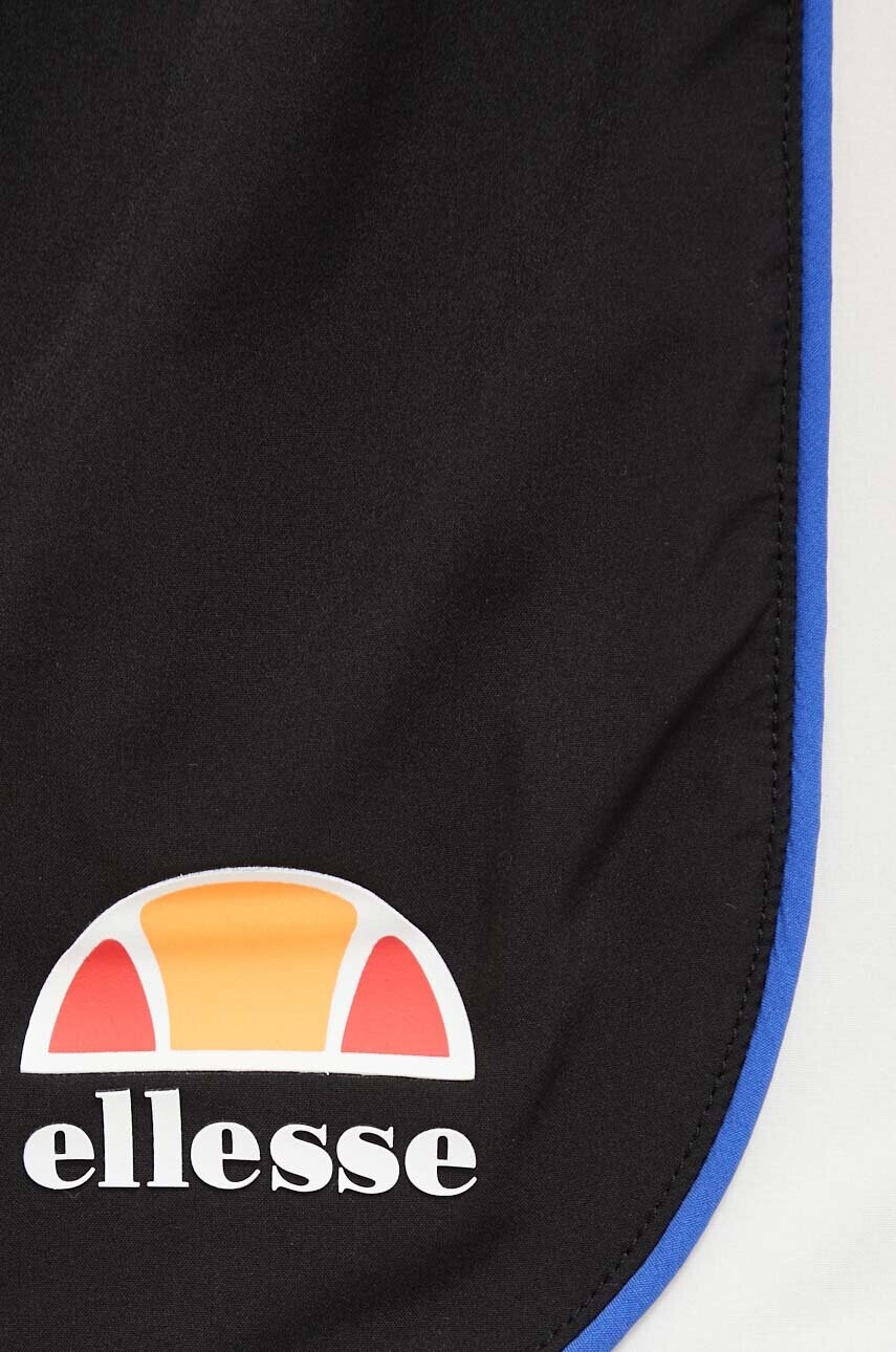 Ellesse Къс панталон в черно с десен с висока талия - Pepit.bg