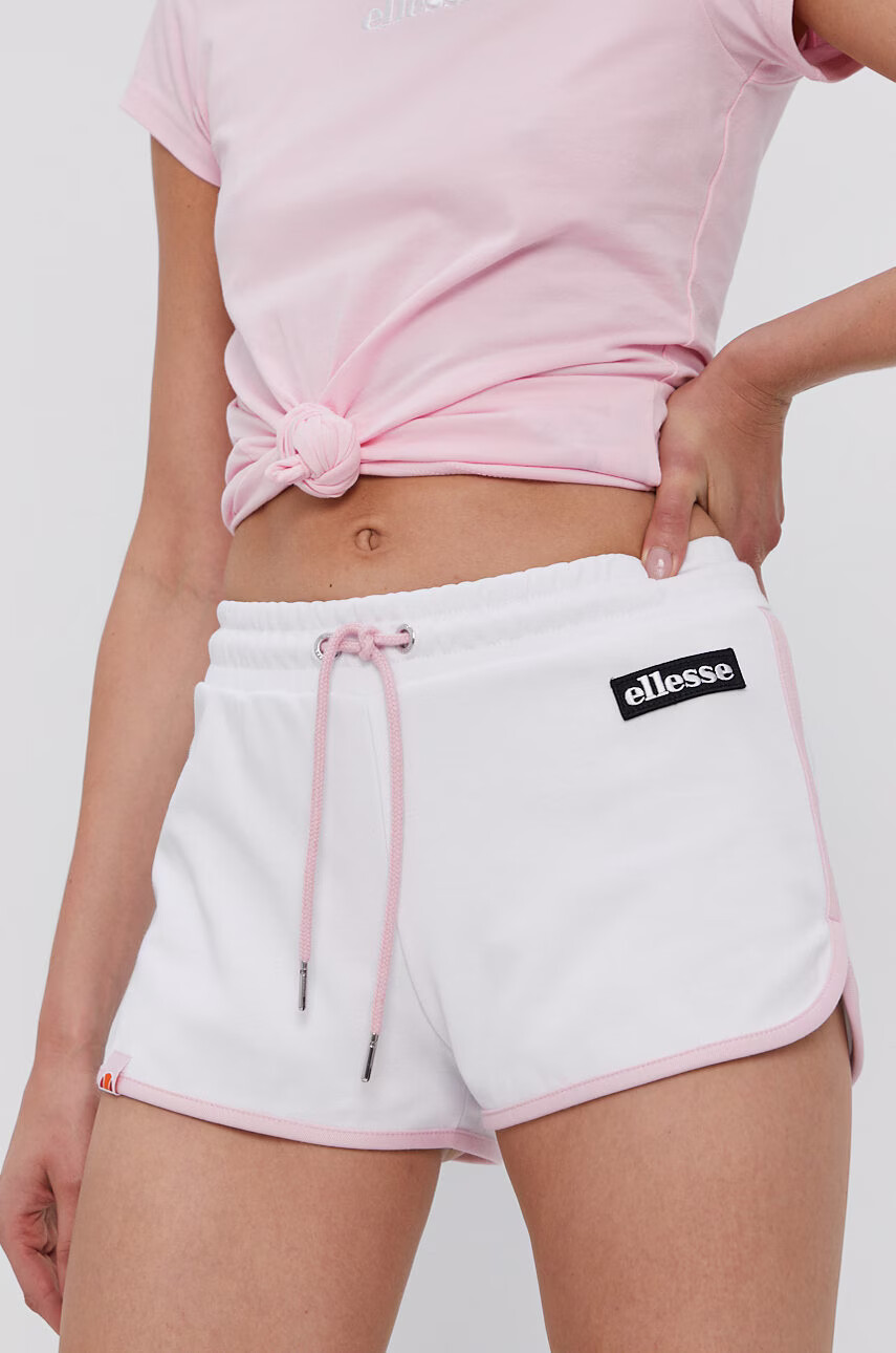 Ellesse Къси панталони в черно с принт със стандартна талия - Pepit.bg