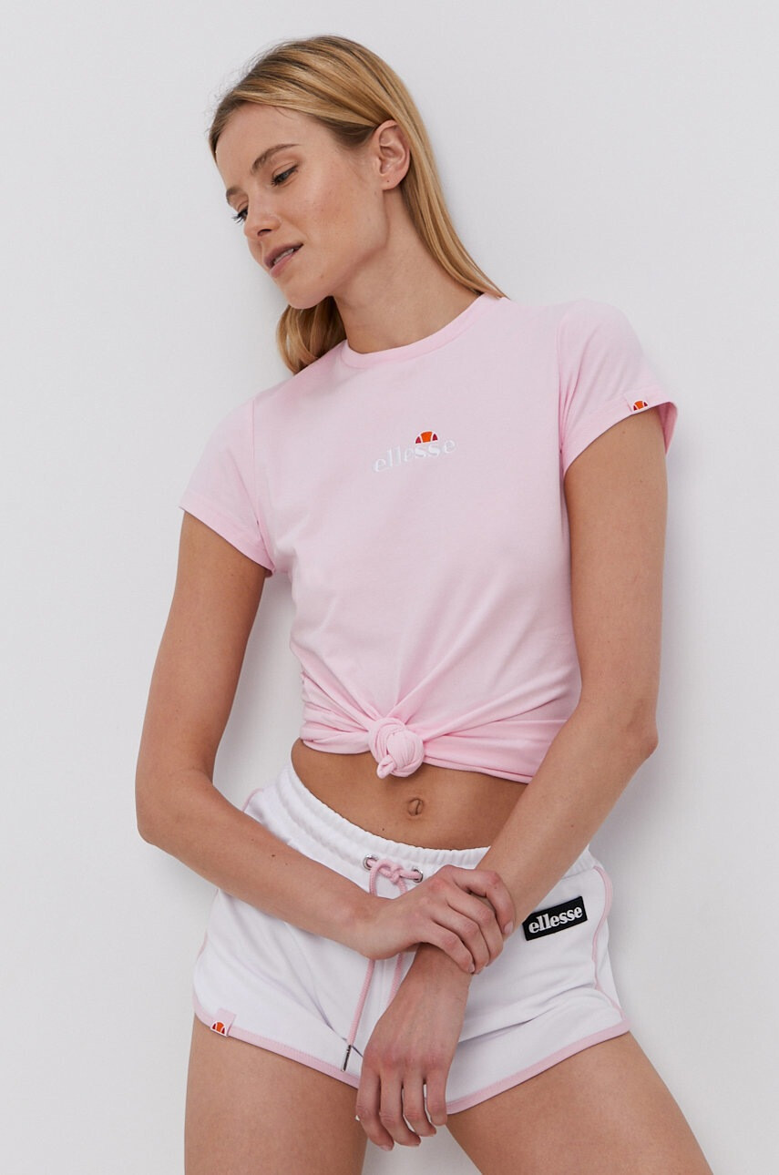 Ellesse Къси панталони в черно с принт със стандартна талия - Pepit.bg