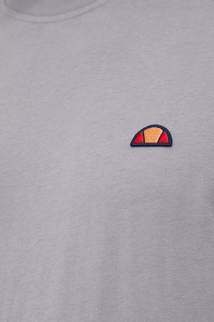 Ellesse Памучна тениска в сиво с апликация - Pepit.bg