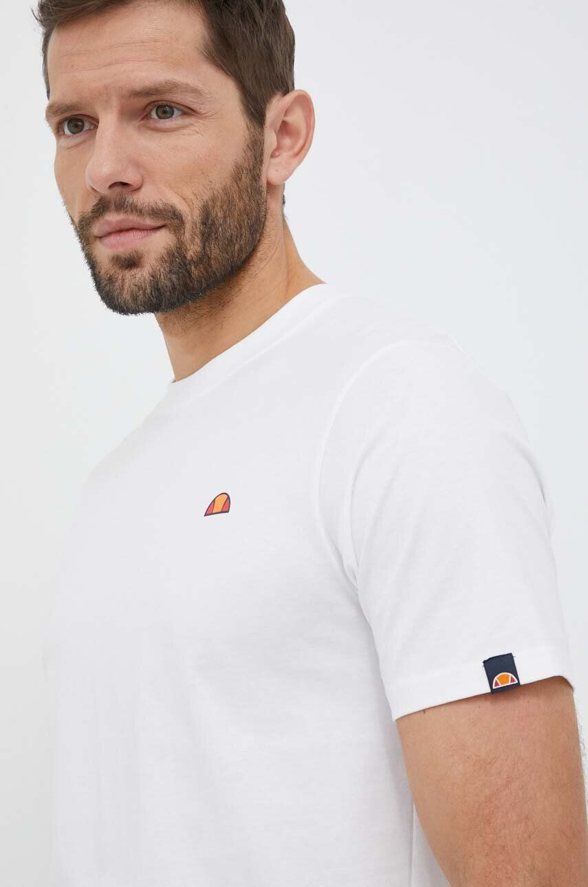 Ellesse Памучна тениска в бяло с принт - Pepit.bg