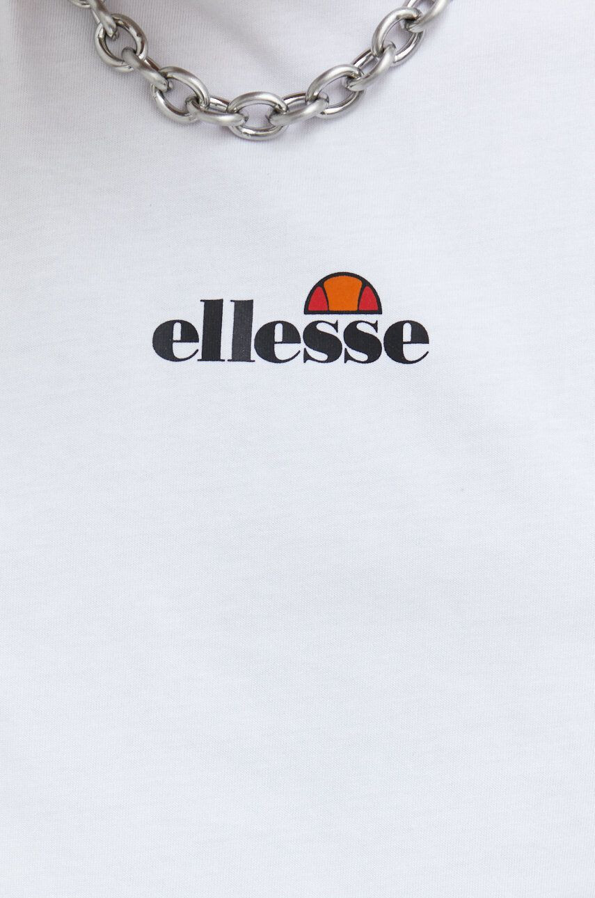 Ellesse Памучна тениска в бяло с принт - Pepit.bg