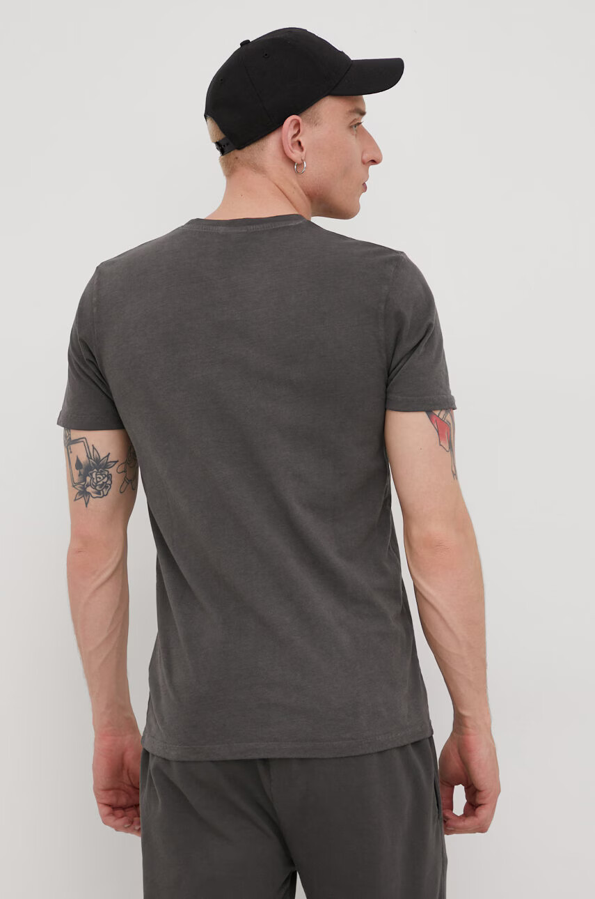 Ellesse Памучна тениска в сиво с апликация - Pepit.bg
