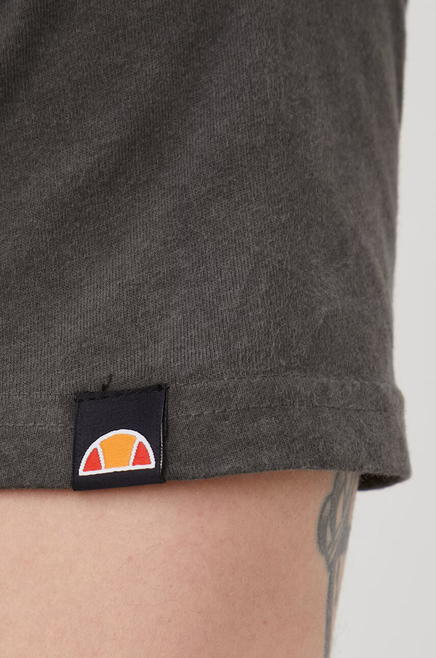 Ellesse Памучна тениска в сиво с апликация - Pepit.bg