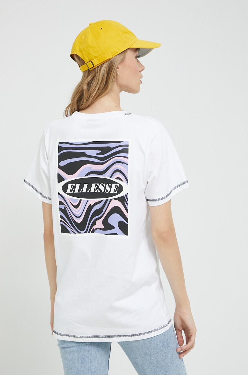 Ellesse Памучна тениска в бяло - Pepit.bg