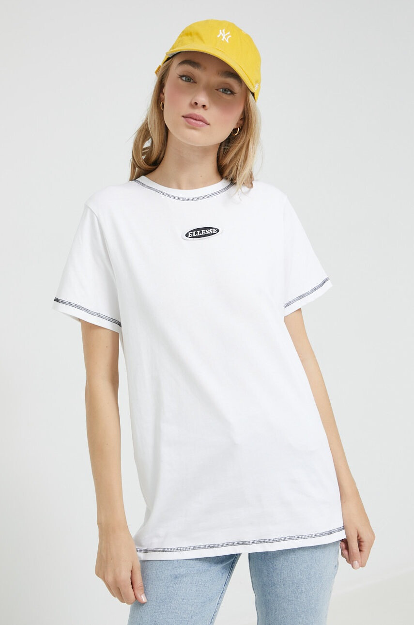 Ellesse Памучна тениска в бяло - Pepit.bg