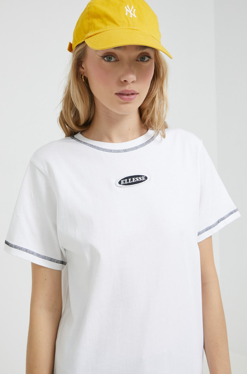Ellesse Памучна тениска в бяло - Pepit.bg