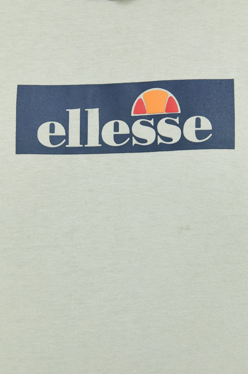 Ellesse Памучна тениска в зелено с принт - Pepit.bg