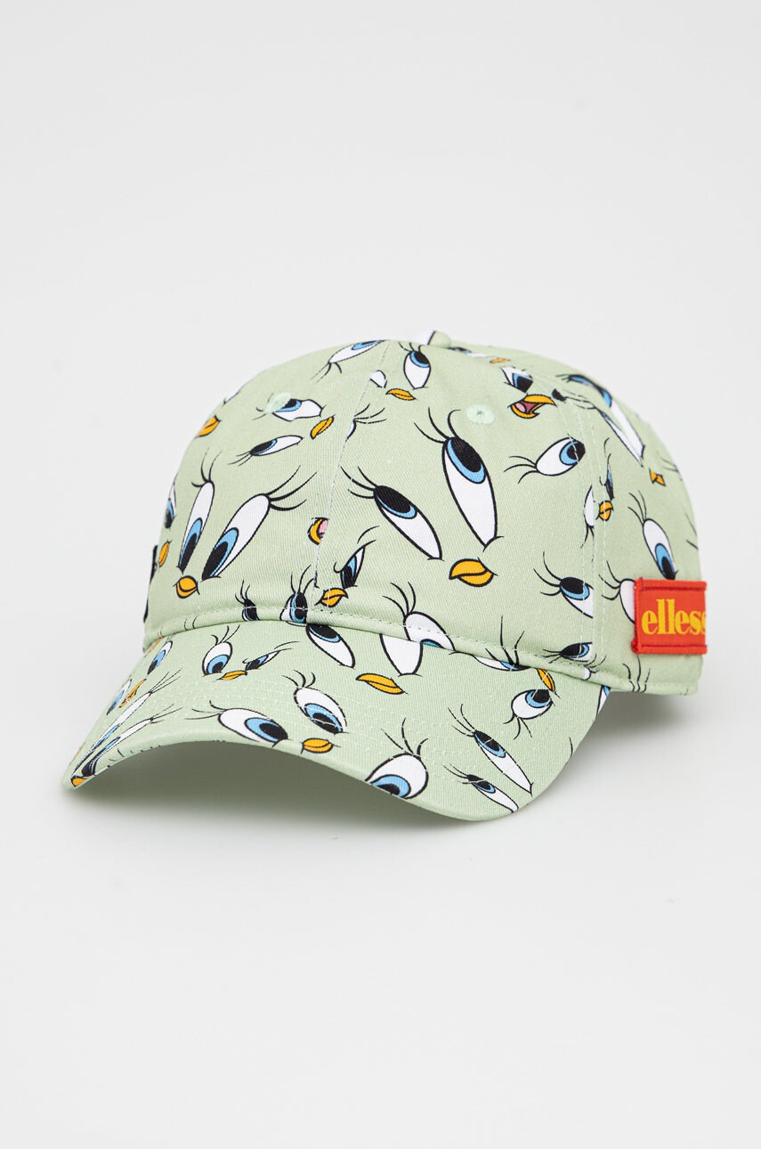 Ellesse Шапка X Looney Tunes в зелено с десен - Pepit.bg